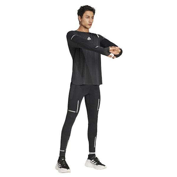 Adidas Ultimate Running Reflective T-shirt Med Lange ærmer Sort L Mand