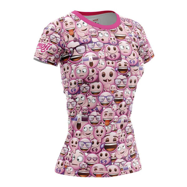 Otso Lyhythihainen T-paita Emoji Classic Pink Pinkki M Nainen