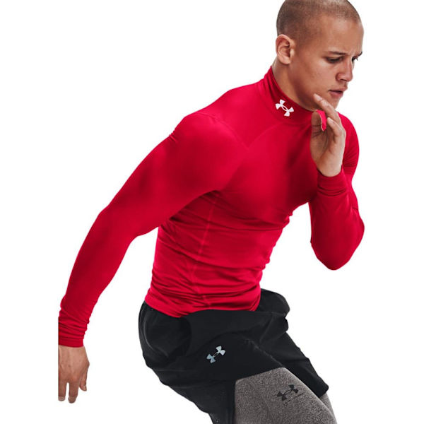 Under Armour Pitkähihainen T-paita Cg Armour Comp Mock Punainen L / Regular Mies