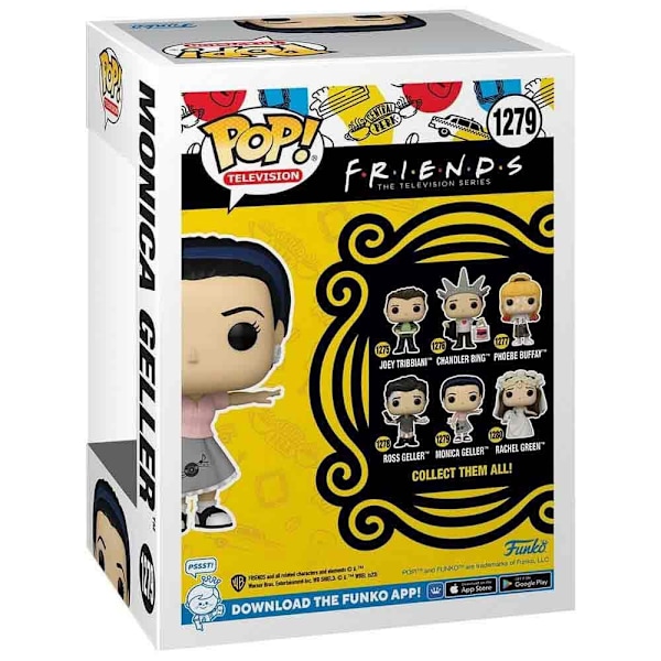 Funko Sortiment Waitress Monica 9 Cm 6 Vänner Figur Flerfärgad