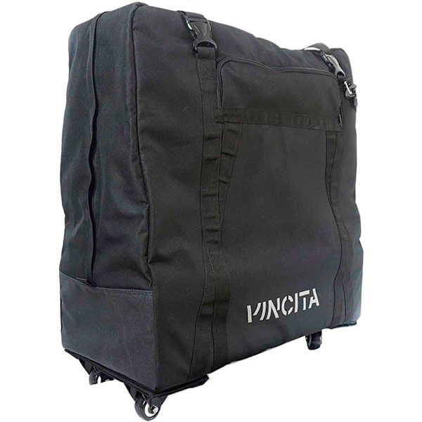 Vincita B132hx Brompton Soft Reinforced 4 Wheels Pyörämatkatavarat Musta
