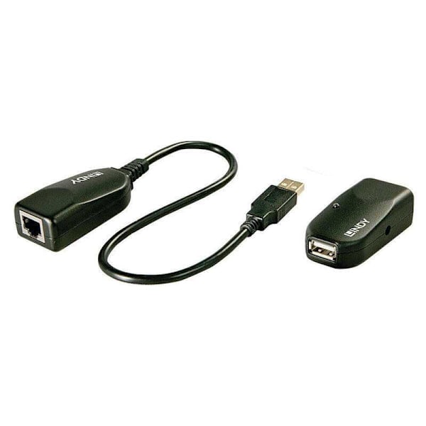 Lindy Usb-rj 42693 45 Extender Søvfarvet Sort