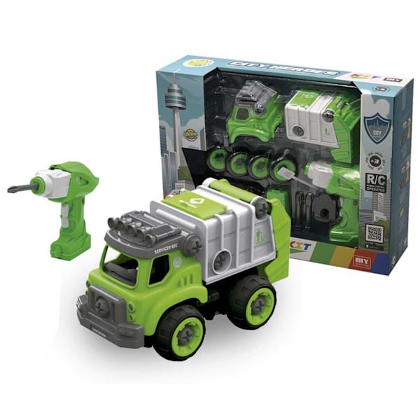 Tachan Trash Truck Ljud Elektrisk Montering Och Rc Flerfärgad 3-6 Years
