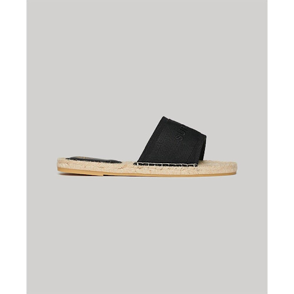 Superdry Canv Overlay Espadriller Svart EU 38 Kvinna