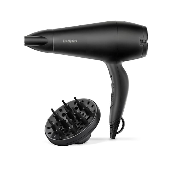 Babyliss Hårtørrer Med Diffuser 2000w Sort