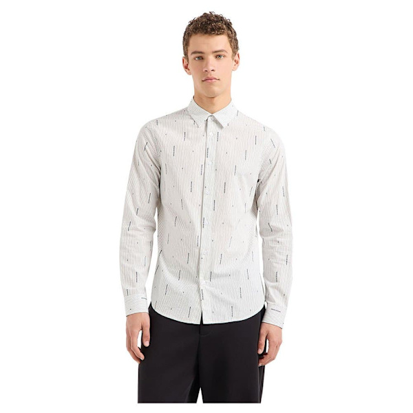 Armani Exchange 6dzc06-zn5dz Skjorte Med Lange ærmer Hvid M Mand
