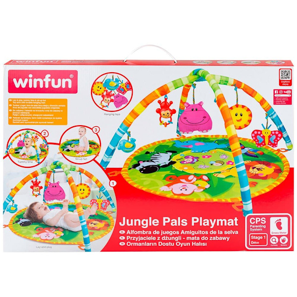 Winfun Vauvan Kuntosali Ja Leikkimatto Jungle Monivärinen 0-6 Months