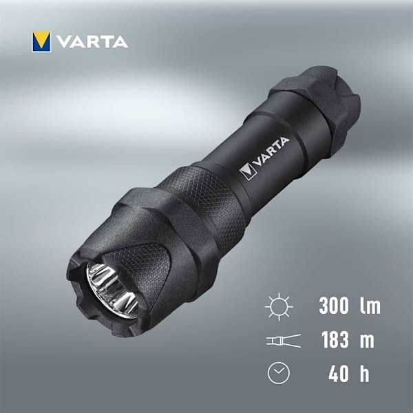 Varta Lanterne Indestructible F10 Pro 6w Led Alu 300 Lumen Sort