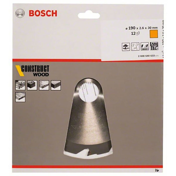 Bosch Professional Multimateriale Cirkulær Skive Cw Wo H 190x30-12 Søvfarvet