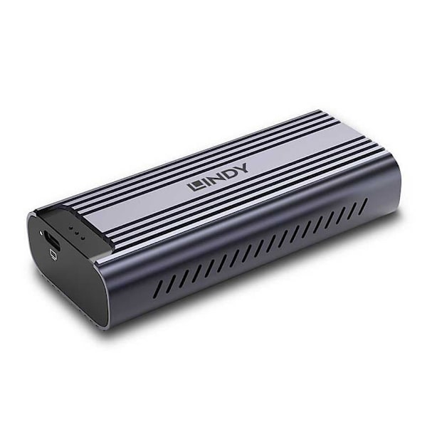 Lindy Nvme Eksternt Ssd M.2-kabinet Søvfarvet Grå