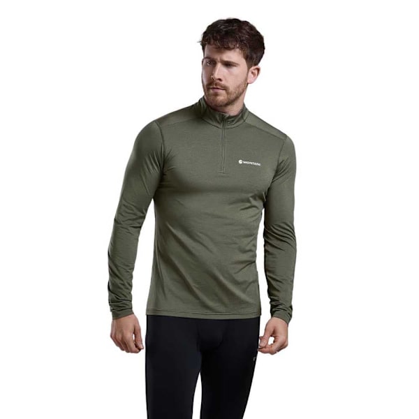 Montane Dart Xt Half Zip Pitkähihainen T-paita Vihreä M Mies