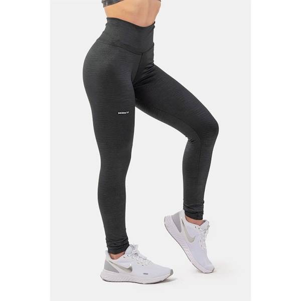Nebbia Leggings Hög Midja Python Snakeskin 407 Svart L Kvinna