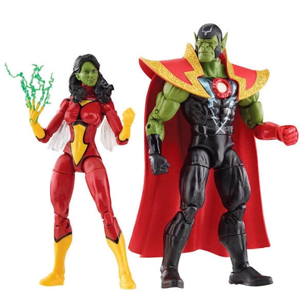 Hasbro Avengers Marvel Skrull Queen And Super Skrull Beyond Earth Mightiest 15 Centimeter Figur Röd