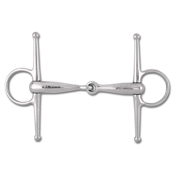 Waldhausen Double Broken Ss Solid Full Cheek 5 Cm 16 Mm Snaffle Hopeinen 13.5 cm
