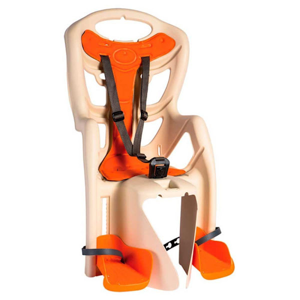 Bellelli Bageste Børnecykelsæde Pepe Standard Multifix Beige,Orange Max 22 kg Dreng