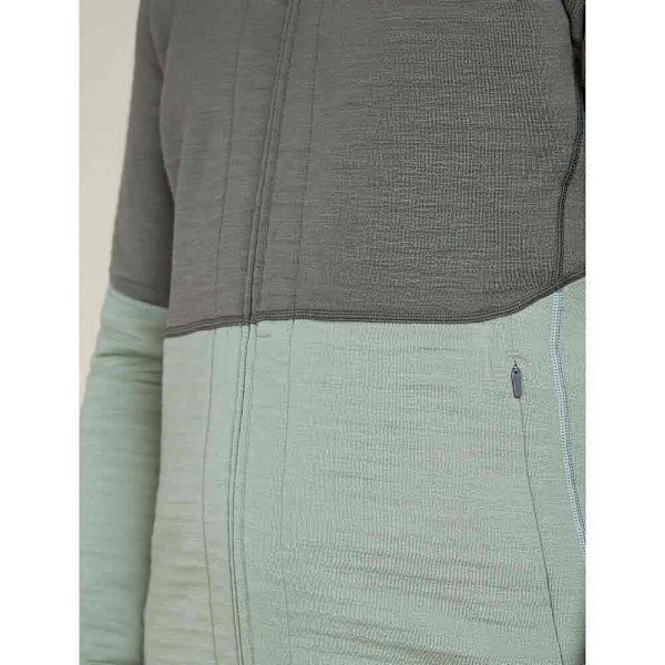Icebreaker Merino 400 Realfleece Descender Sweatshirt Med Lynlås  M Mand