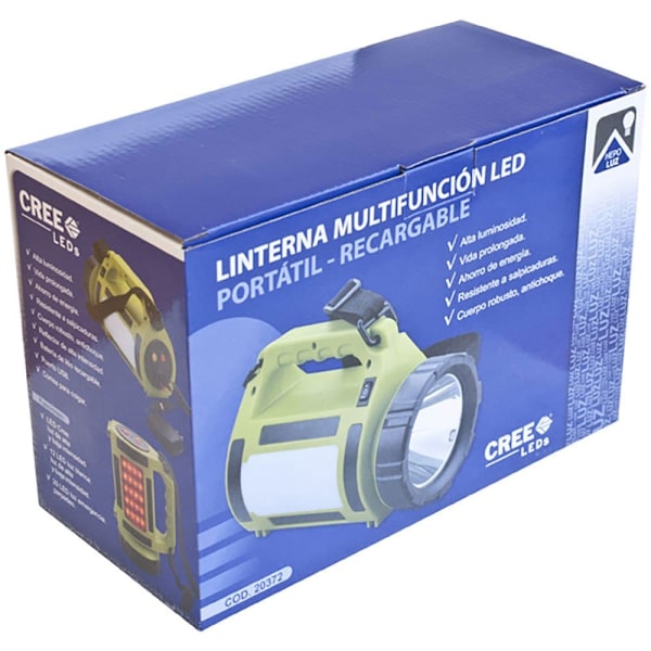Hepoluz Multifunktion Cree 600 Lm Genopladelig Led Lommelygte Gylden