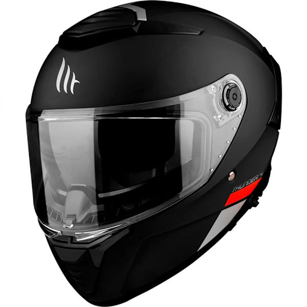 Mt Helmets Fullt Ansikte Hjälm Thunder 4 Sv Solid A1 Svart XL