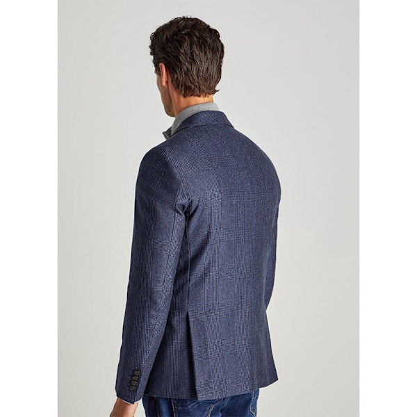 FaÇonnable Blazer 2b Half L Check Blå 56 Man