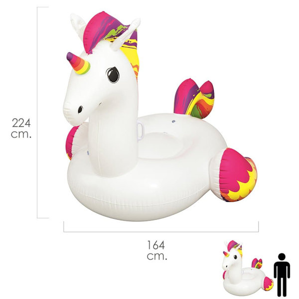 Bestway Giant Unicorn Float 220 Cm 195 Cm Blå