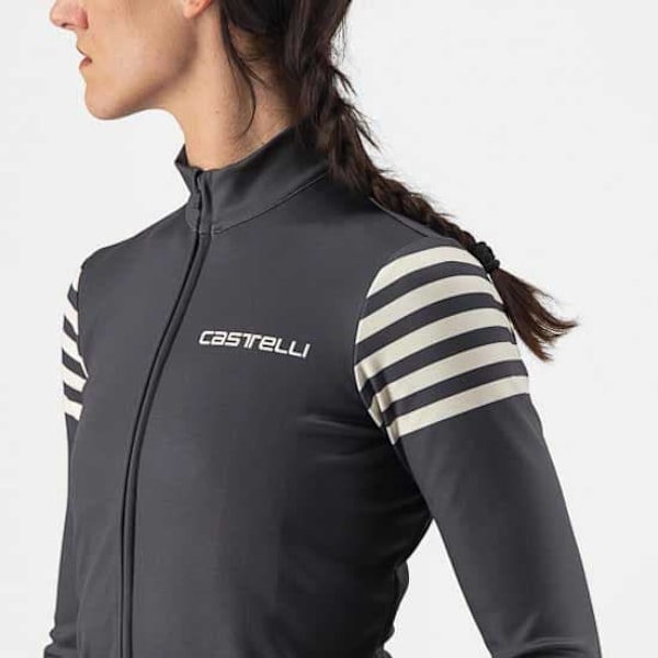 Castelli Autunno Pitkähihainen Trikoo Harmaa XL Nainen