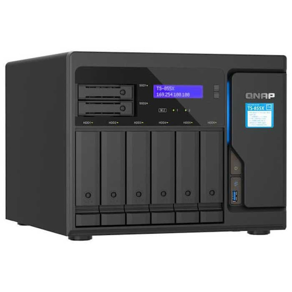 Qnap Nas Ts-855x-8g Sort Sort