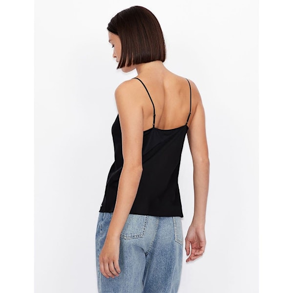 Armani Exchange 8nyh05_ynz5z ærmeløs Bluse Sort L Kvinde