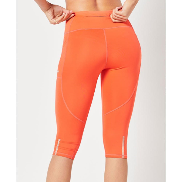 Superdry Run Cropped Tight Orange XS Kvinna