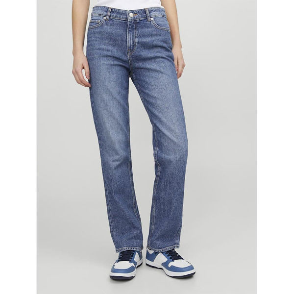 Jack & Jones Nice Sl-straight Ank C8091 Jjxx Jeans Blå 29 / 30 Kvinna