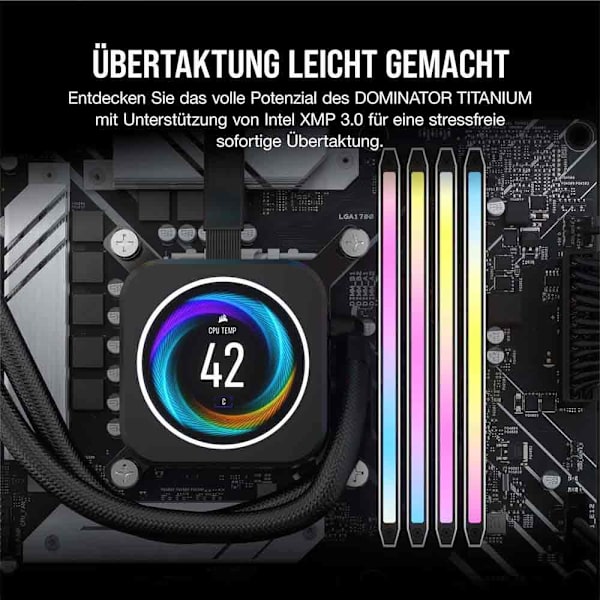 Corsair Hukommelse Ram Dominator Titanium Cmp64gx5m2x6600c32w 64gb 2x32gb Ddr5 6600mhz