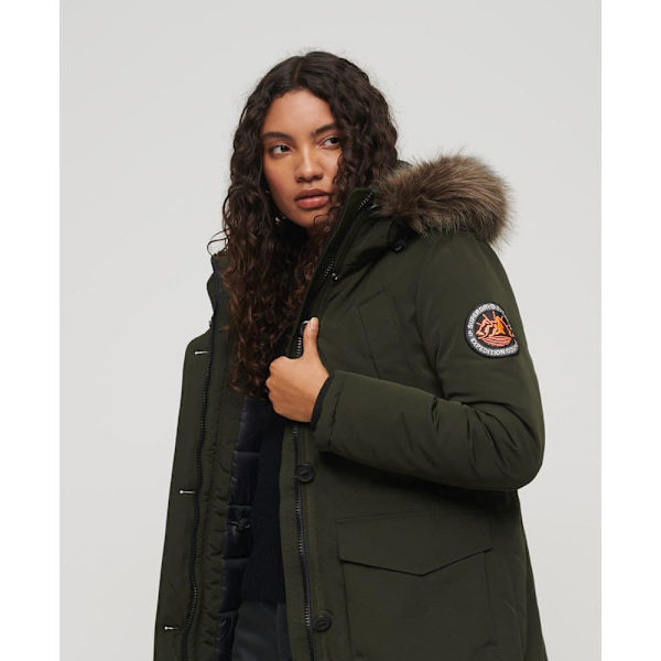 Superdry Parkas Everest Faux Fur Grönt S Kvinna