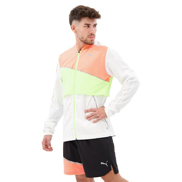 Puma Jacka Run Ultra Grönt,Vit,Orange M Man