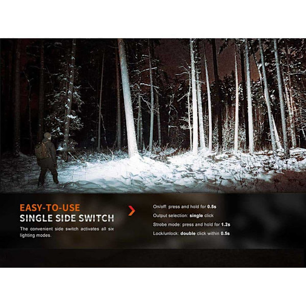 Fenix Lommelygte E35r Sort 3100 Lumens