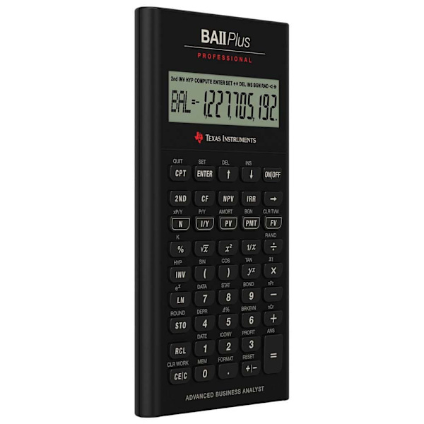 Texas Instruments Kalkylator Ba Ii Plus Professional Iibapro/fc/3e12/a