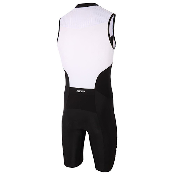 Zone3 Ærmeløs Trisuit Lava Long Distance Tri Hvid,Sort XS Mand