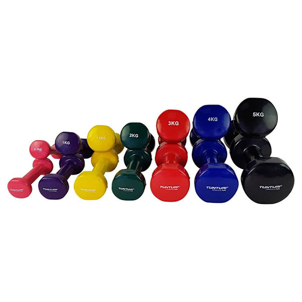 Tunturi Vynil Dumb 4kg 2 Enheter Blå 4 kg