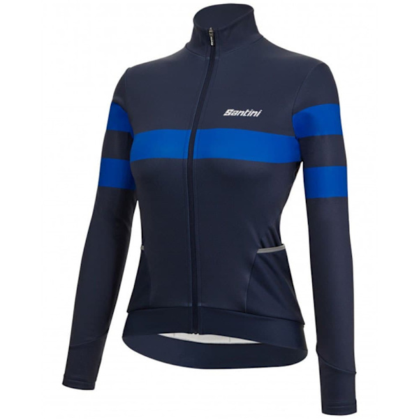 Santini Pitkähihainen Jersey Coral Bengal Thermal Musta L Nainen