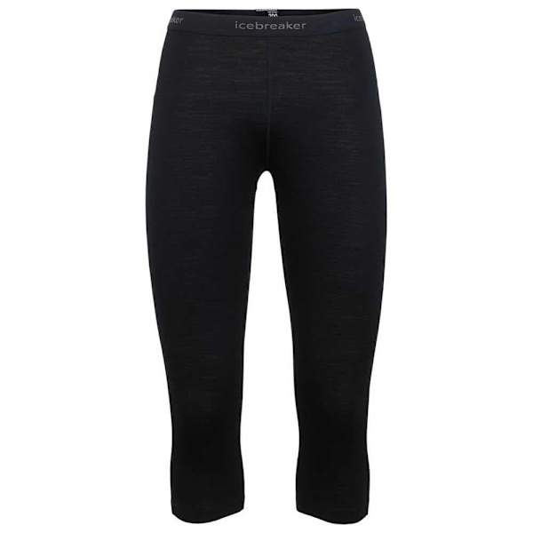 Icebreaker 200 Oasis Legless Merino 3/4 Leggings Sort S Kvinde