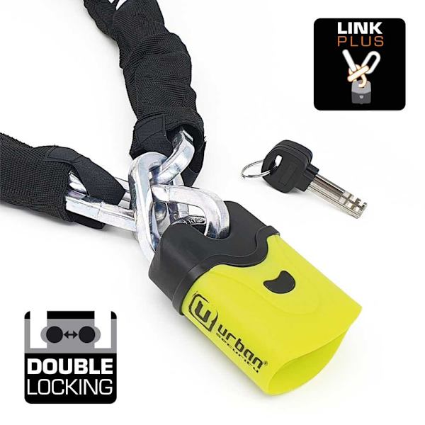 Urban Security Ketjun Lukko Padlock U4k+170 Keltainen 170 cm