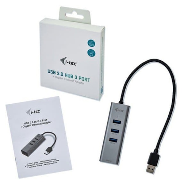 I-tec U3metalg3hub Svart