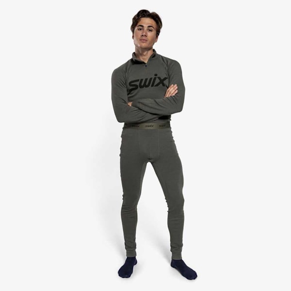 Swix Racex Merino Baslagerbyxor Grönt XL Man