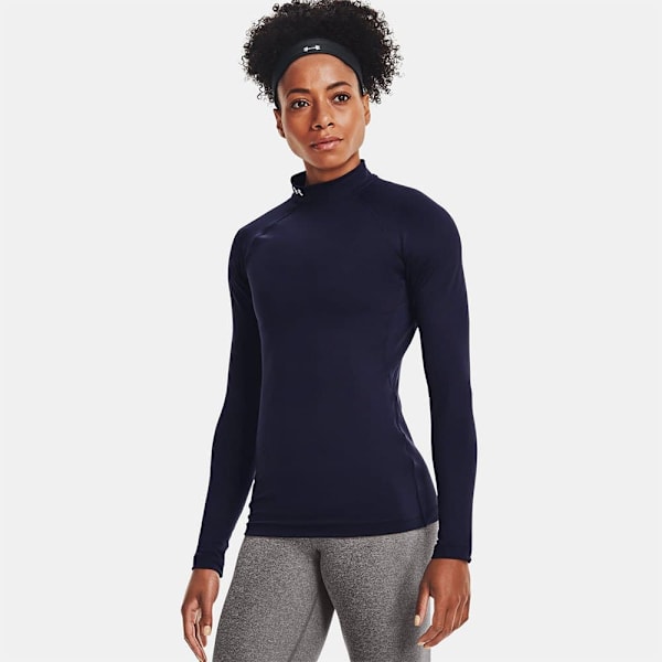 Under Armour Coldgear Authentics Mockneck T-shirt Med Lange ærmer  L Kvinde