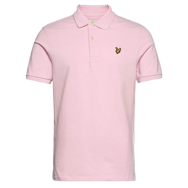 Lyle & Scott Plain Kortærmet Polo Rosa XL Mand