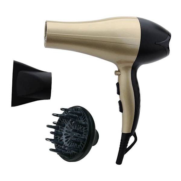 Edm Ionic Diffuser Hårtørrer 2300w Gylden