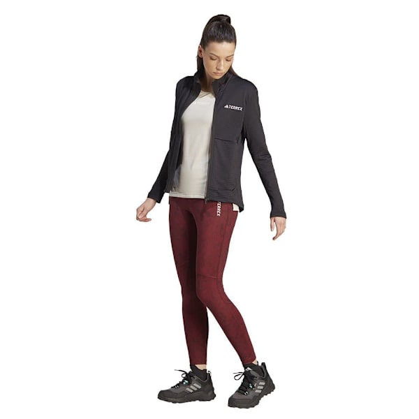Adidas Terrex Multi Light Fleece Fleecejacka Med Dragkedja Svart XL Kvinna