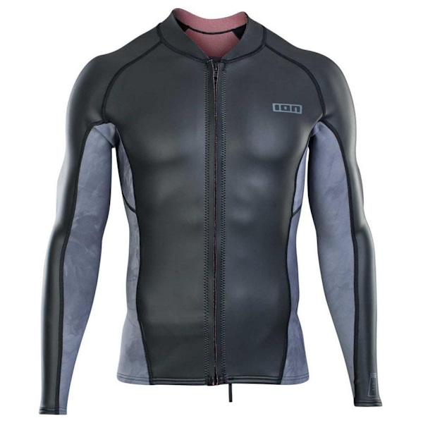 Ion Långärmad T-shirt Neo Zip Top 2/1 Mm Skin Svart,Grå XL