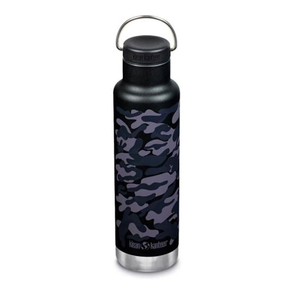 Klean Kanteen Rustfri Stål Flaske Insulated Classic 590ml Løkke Kasket Sort