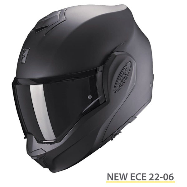 Scorpion Modulær Hjelm Exo-tech Evo Solid Sort 3XL