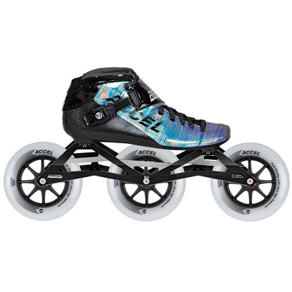 Powerslide Inline Skøjter Accel Race Reflective 125 Blå EU 45
