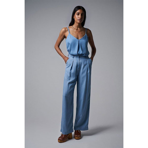 Salsa Jeans Bukser 21008156 Palazzo Fit Blå L / 32 Kvinde